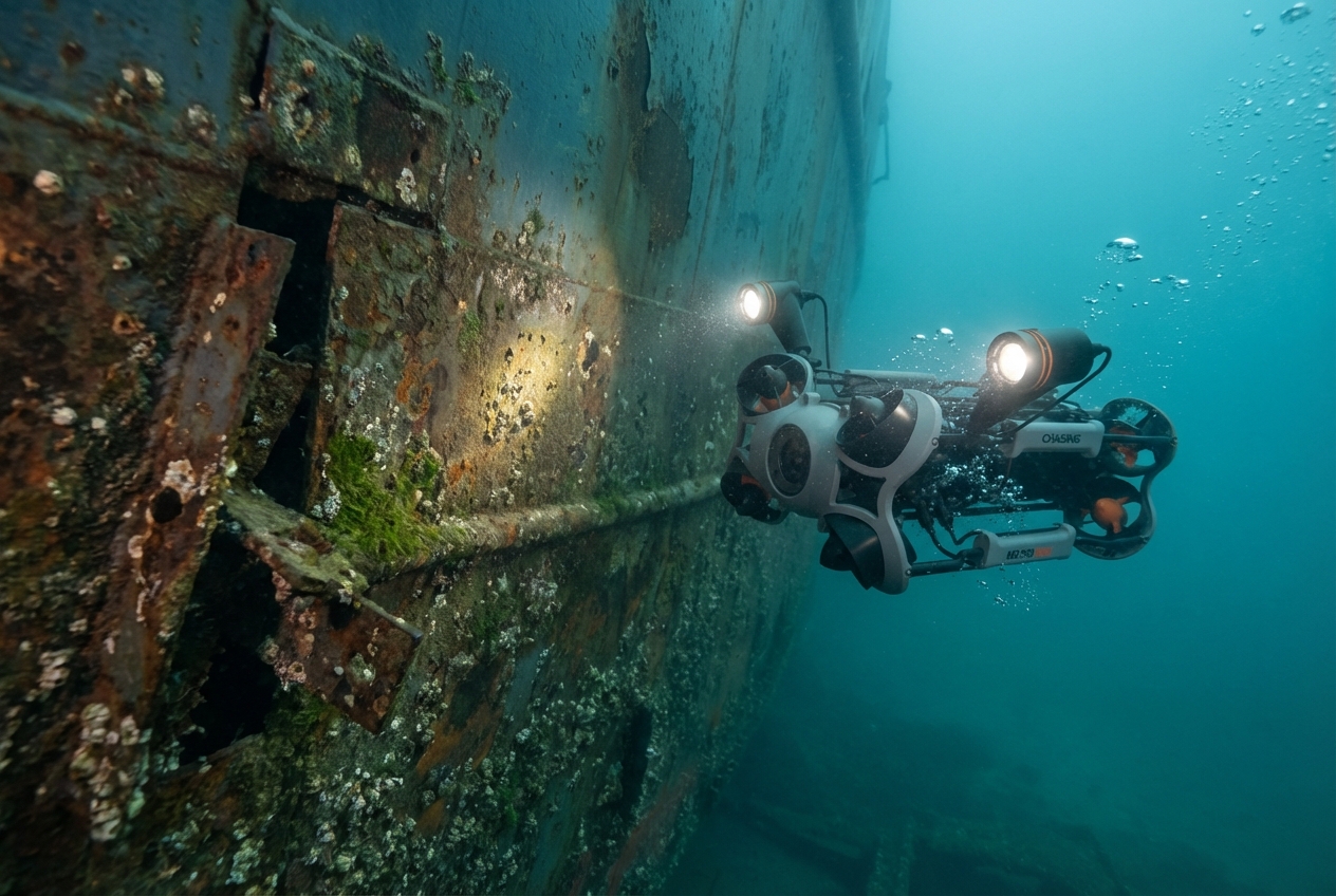 Operación subacuática en condiciones de visibilidad reducida